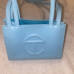 Telfar Light Blue Shopping Bag